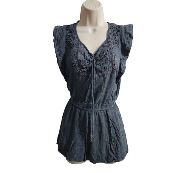 AMERICAN EAGLE OUTFITTERS Romper Blue Size XXS - Picture 1 of 10